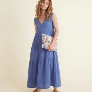 MARINE layer Corinne Maxi dress In Marlin